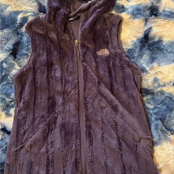 The North Face Jackets & Blazers - The North Face Furlander Hooded Faux Fur Vest, Purple